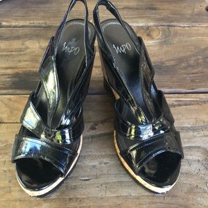 Comfortable wedge sandals.